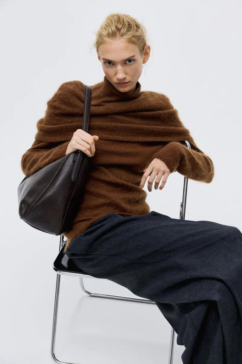 H&M Mohair-blend turtleneck top