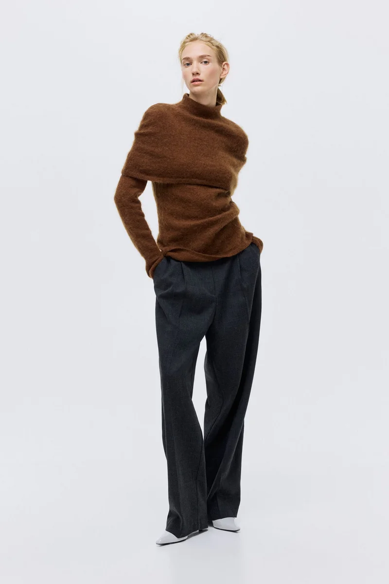 H&M Mohair-blend turtleneck top