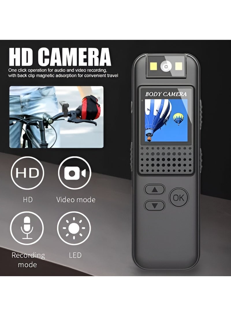 Generic Mini Body Camera 1080P HD Portable Digital Video Recorder Body Cam Infrared Night Vision Portable Police Cam Small Bike Camcorder, One Button Video Recording  - Image 2