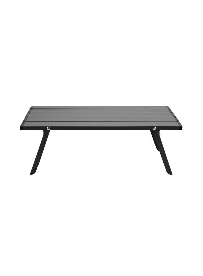 LAWAZIM Aluminum Portable Camping Table - 40x29x13cm Black - Mini Low Folding Picnic Table with Carry Bag - Ideal for Camping, Hiking, Backpacking, Beach Trips, Outdoor Cooking, Travel, and Patio Use - Image 3