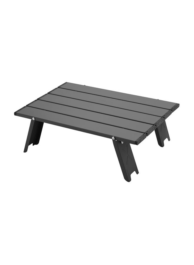 LAWAZIM Aluminum Portable Camping Table - 40x29x13cm Black - Mini Low Folding Picnic Table with Carry Bag - Ideal for Camping, Hiking, Backpacking, Beach Trips, Outdoor Cooking, Travel, and Patio Use - Image 2