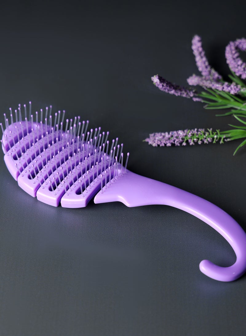 Glitters GLITTERS® Shower Detangler Brush Strong & Flexible Bristles, Ideal For Men & Women, All Hair Types - Image 4