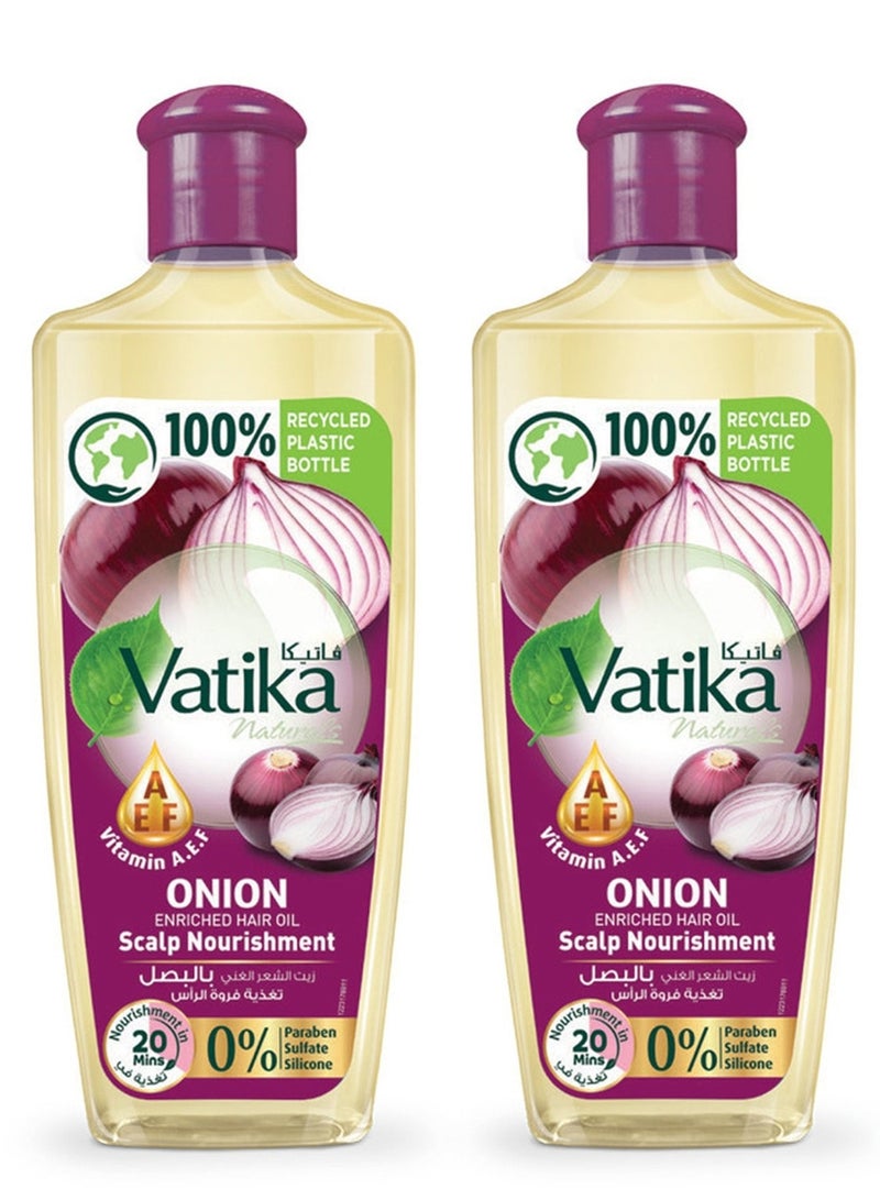 Vatika Onion Hair Oil Value Pack 2 x 300 ml