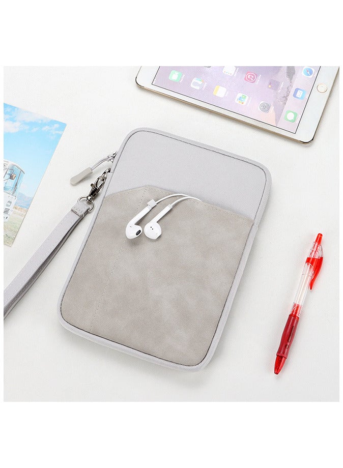 9.7-11 Inch Tablet Sleeve Bag Carrying Case for iPad Pro 11 2021-2018, Air 5/4 10.9, 10.2, Galaxy Tab A8 10.5/Tab S8 11", Protective with Pocket, Light Gray - Image 1