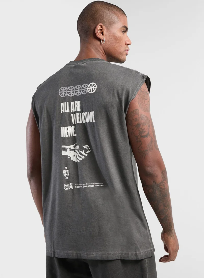 Reebok Logo Basketball Bi-Dye Tank