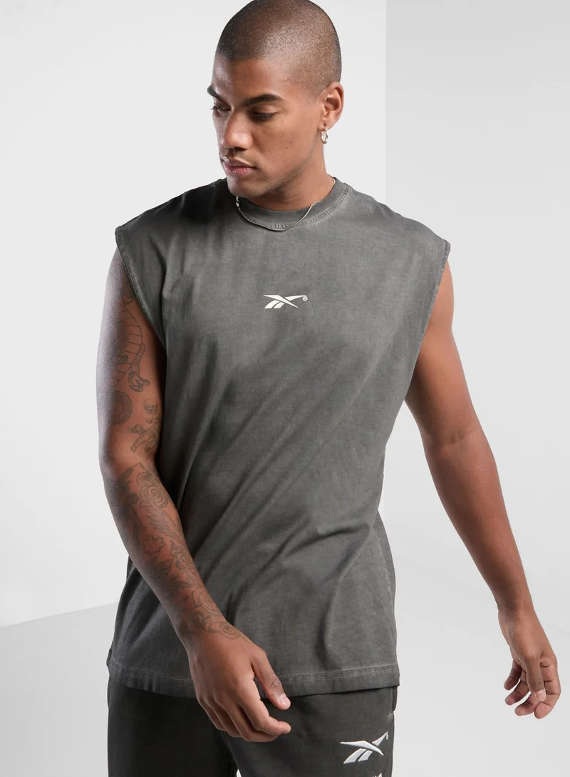 Reebok Logo Basketball Bi-Dye Tank