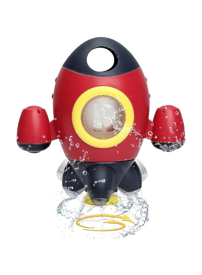 Liberty imports Baby Bath Toys, Space Rocket Shape Bathtub Toys for Toddlers, Spray Water Toys w/ Rotating Fountain, Bathroom Shower Toys for Infants Aged 18 Months 2 3 4 5 Years Old Kids Girls Boys - Image 4