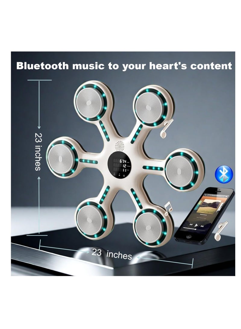 BlueFire Smart Music Boxing Machine – LED Punching Pad with 9 Training Modes, Bluetooth Speaker, Touchscreen Display & Beat Sync Light – Wall-Mounted Reflex Boxing Trainer for Adults & Kids – Home Fitness & MMA Training - Image 3