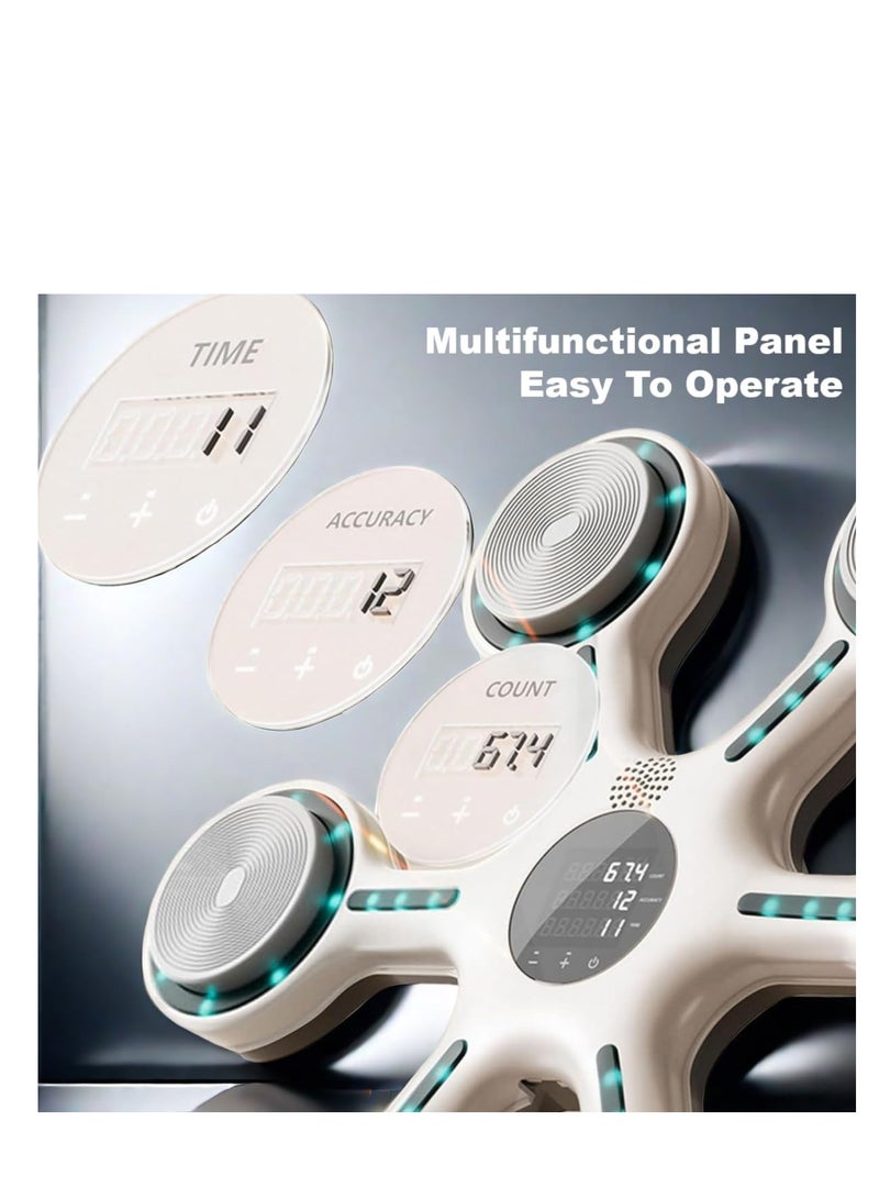 BlueFire Smart Music Boxing Machine – LED Punching Pad with 9 Training Modes, Bluetooth Speaker, Touchscreen Display & Beat Sync Light – Wall-Mounted Reflex Boxing Trainer for Adults & Kids – Home Fitness & MMA Training - Image 4