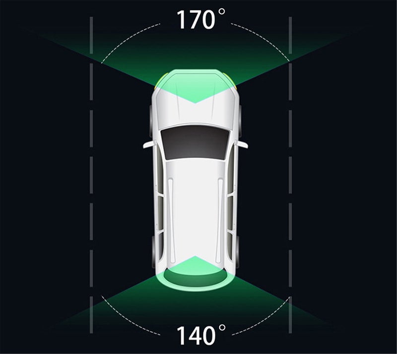 2048P DVR Dash Camera Front & Rear Dual Camera Driving Recorder with 10 Inch Touchscreen 170° Wide Angle Support Clear Night-Vision Parking Monitor Motion Detection Collision Locking Loop Recording - Image 2