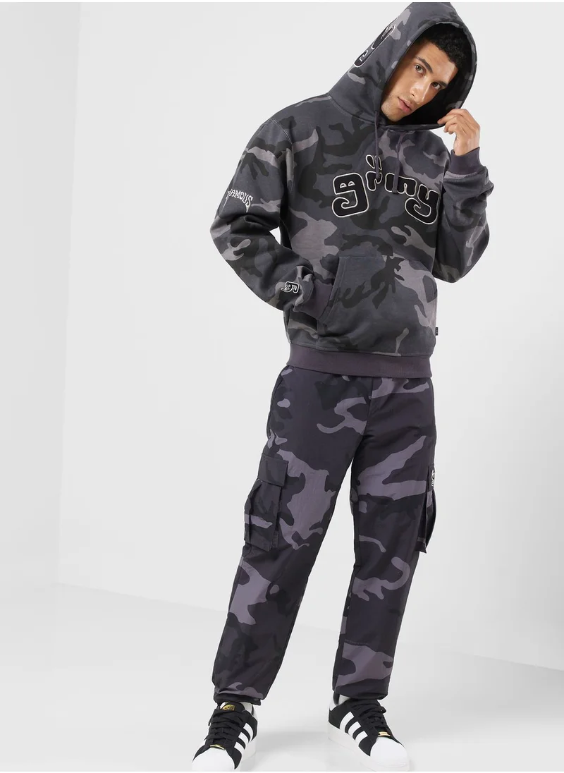 Grimey All Over Print Tusker Temple Vintage Hoodie