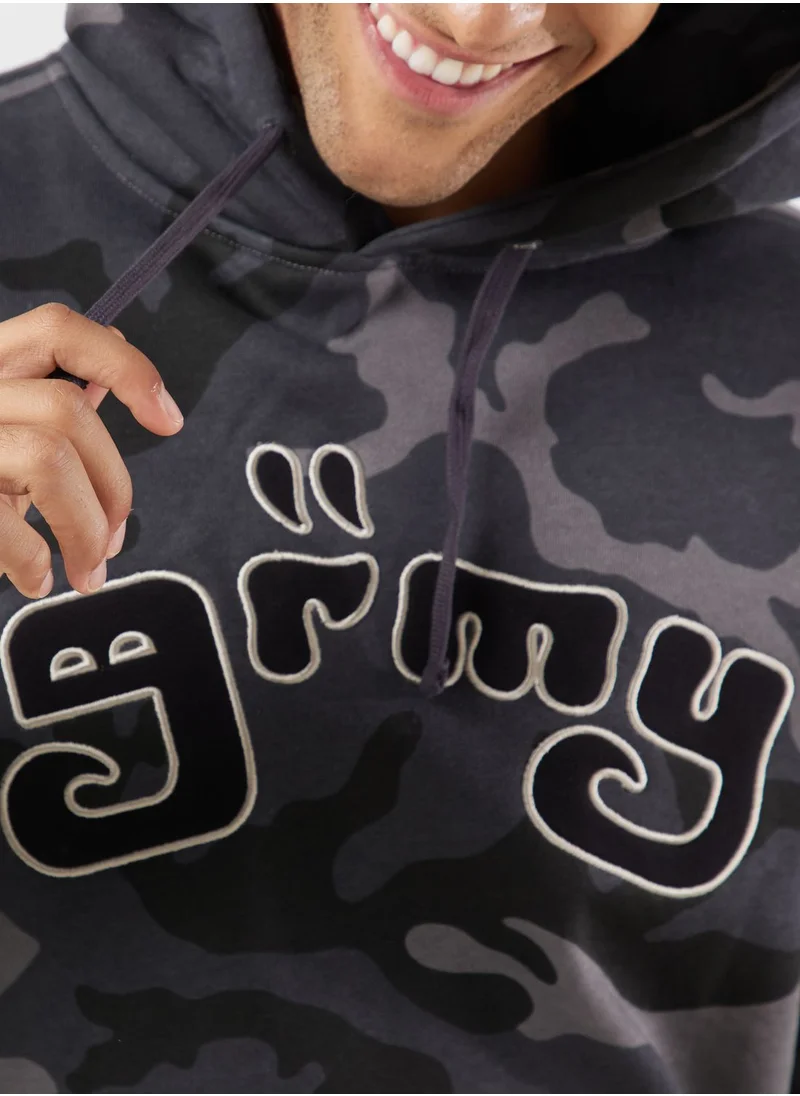 Grimey All Over Print Tusker Temple Vintage Hoodie