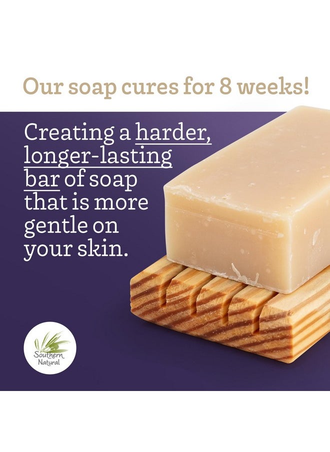 southern natural Southern Natural Goat Milk Soap Bar (Lavender 3 Pack) For Dry Sensitive Skin. Natural, Handmade Soap For Men, Women, Kids & Baby. Use On Face & Body  - Image 5