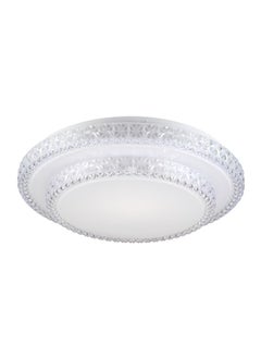MODI Double Layer White Crystal Ceiling Lamp, 3 Colour Changing Warm Natural Cool White For Bedroom Livingroom Hallway Kids Study Office Lounge Dining  - Image 2