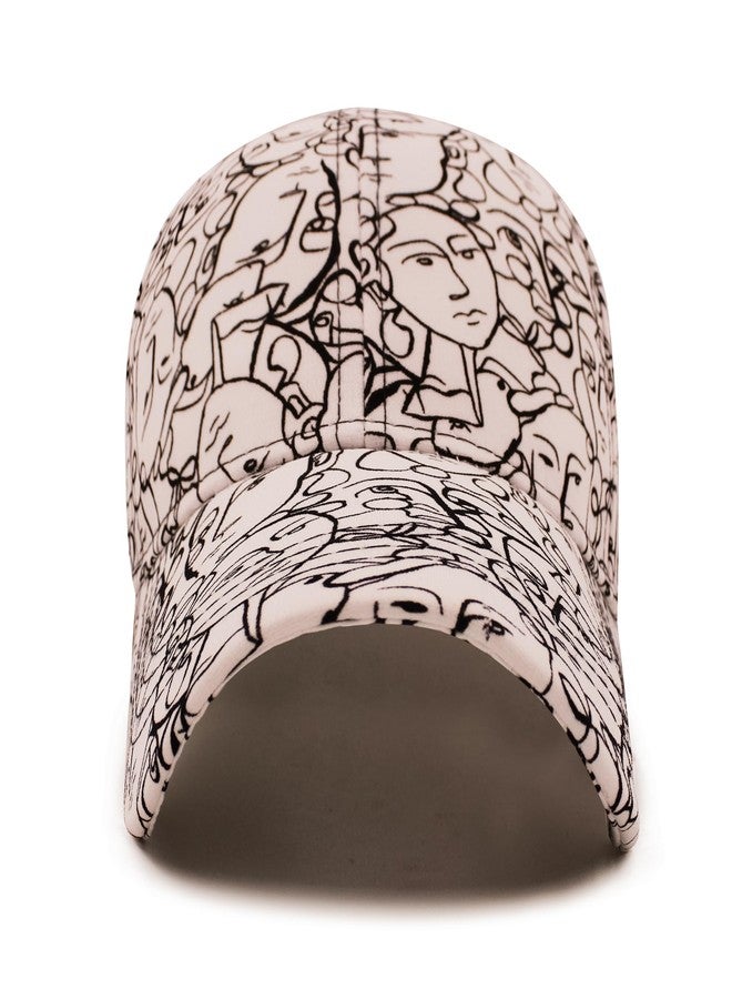 VRITRAZ Stylish Sun Protection Baseball Caps for Mens and Boys, Summer caps, Sports caps for Mens with Adustable Strap (WhiteBlack) - Image 3