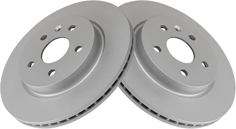 TRQ Rear G-Coated Brake Rotor LH RH Kit Pair Set of 2 for GM New - Image 3