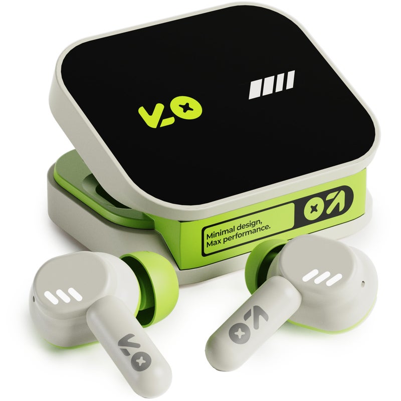 GOBOULT Tenet TWS Earbuds with 75H Playtime, Amp App Support, Quad Mic ENC, Dual Device Pairing Buds, 13mm Driver Ear Buds, Bluetooth 5.4 Wireless Earbuds (Neon Green) - Image 2