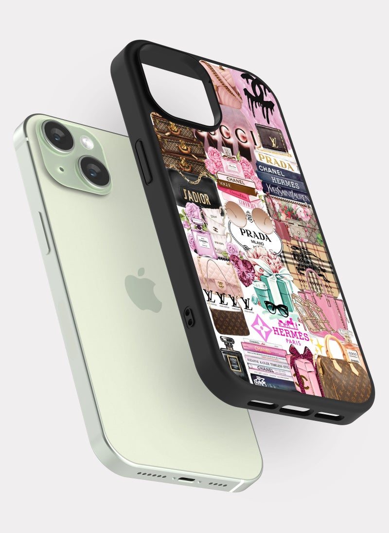 بكسلات كفر ايفون 15 ماركات عالمية متعدد الالوان - Image 2