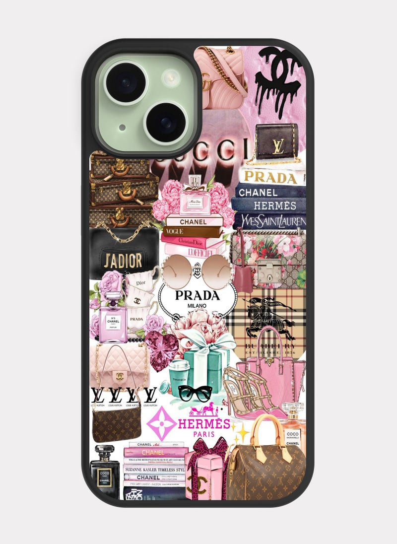 بكسلات كفر ايفون 15 ماركات عالمية متعدد الالوان - Image 1