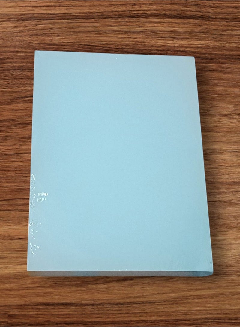 100-Piece A4 Bristol Card Binding Covers 180gsm Blue - Image 2