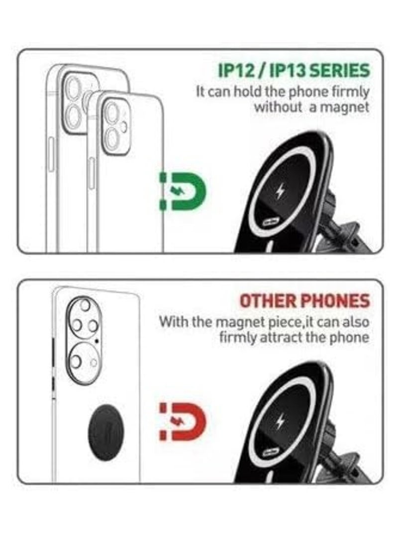 GO-DES GD WL398: 2-in-1 Magnetic Wireless Charging Phone Holder and Charging Station - Image 3