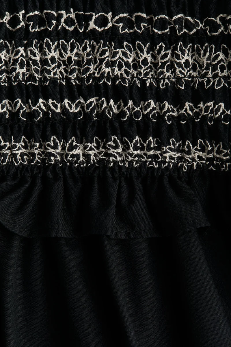 H&M Flutter-sleeved poplin dress