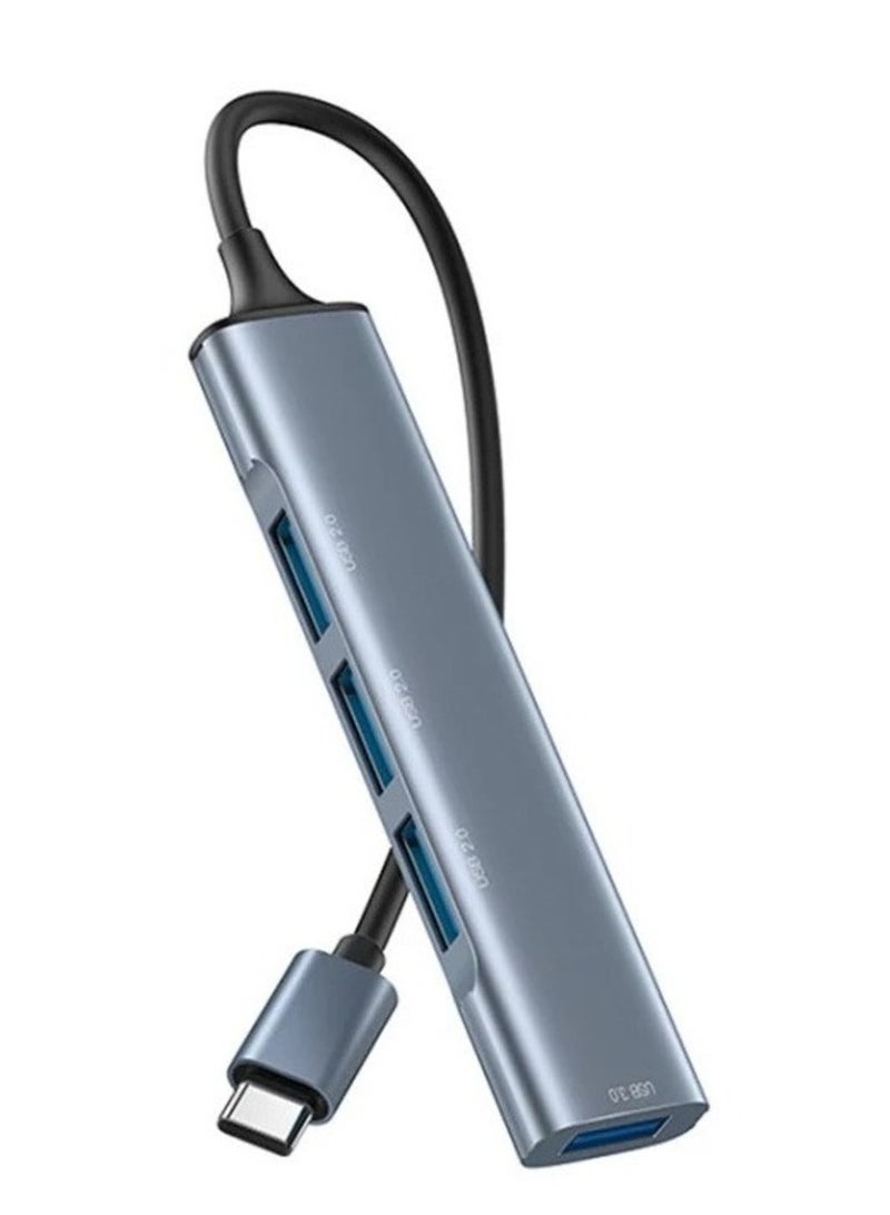 Yesido HB17 4 in 1 USB-C / Type-C Multifunctional Docking Station HUB Adapter - Image 1