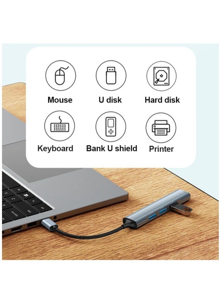 Yesido HB17 4 in 1 USB-C / Type-C Multifunctional Docking Station HUB Adapter - Image 3