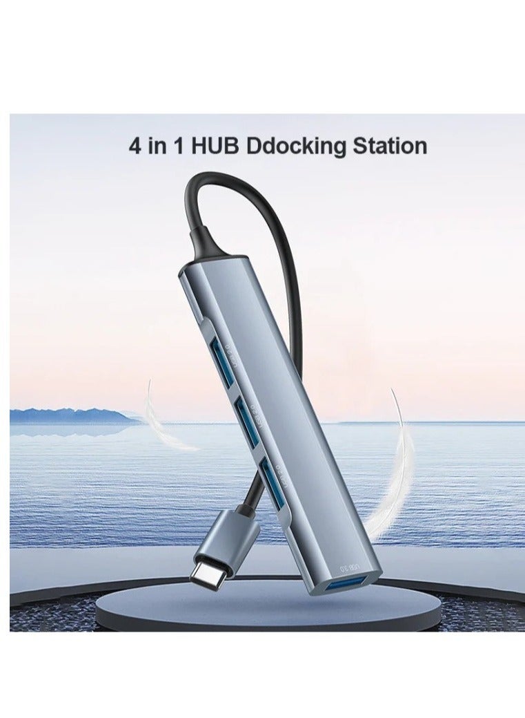 Yesido HB17 4 in 1 USB-C / Type-C Multifunctional Docking Station HUB Adapter - Image 2