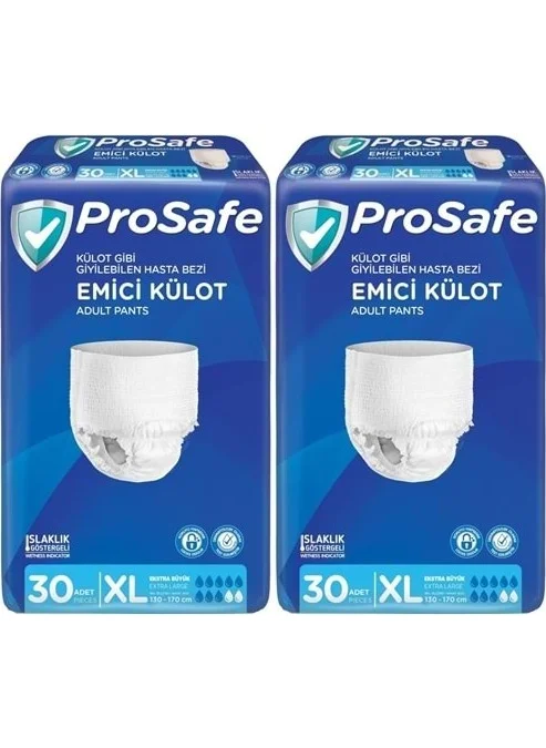 Prosafe Absorbent Panty Diaper Xl-Extra Large 60 Pieces (2pk*30)