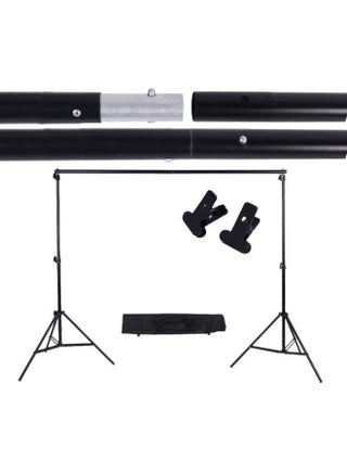 Adjustable Background Support Stand Photo Backdrop Crossbar Kit With Two Clamps Black - pzsku/Z3EE1A0B8D3AF994FBA8FZ/45/1746226597/55431998-6766-436a-8e70-f490ae525444