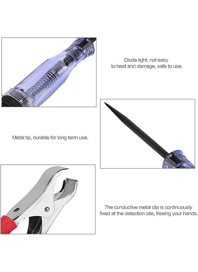 melfi Portable Voltage Circuit Tester Pen 6-12V-24V -Test Light Indicator with Sharp Carbon Probe for Car, Vehicle etc  - Image 3