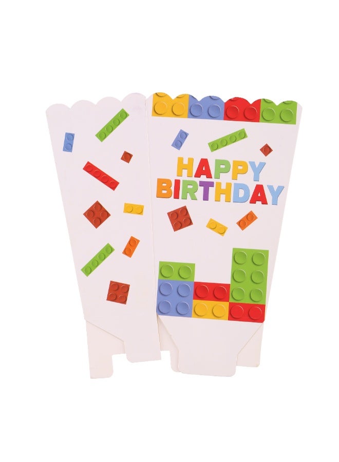 دايتويز مجموعة لوازم حفلات أعياد ميلاد بألوان زاهية - ديكورات، أدوات مائدة، أكواب وقبعات لـ 16 ضيفًا - Image 3