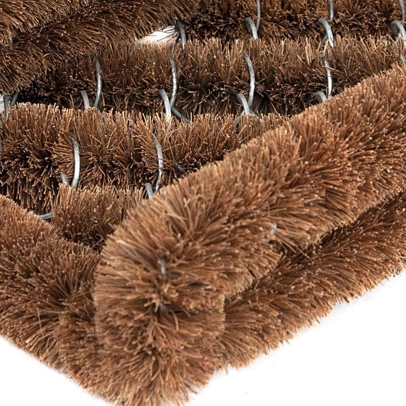 NINAMAR Natural Coir Boot Scraper Door Mat - 13 x 12 inch - 2 Pack - Image 5