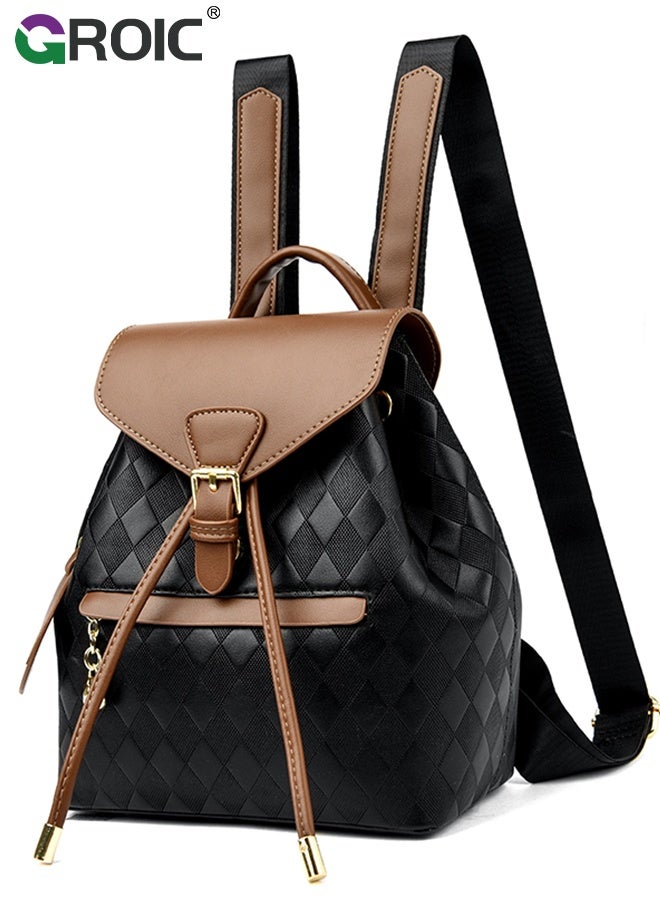 GROIC Women Fashion Backpack Purse,Backpack for Women,Multi Pockets Anti-Theft Rucksack Travel,Mini Bag for Daily College Shopping - Image 2