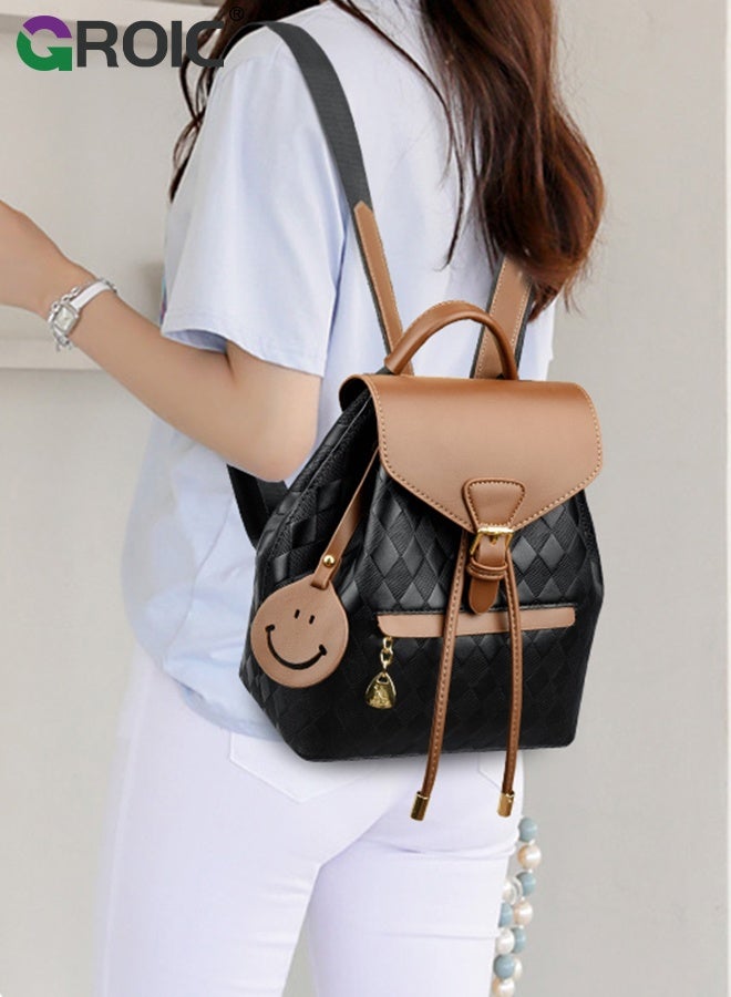 GROIC Women Fashion Backpack Purse,Backpack for Women,Multi Pockets Anti-Theft Rucksack Travel,Mini Bag for Daily College Shopping - Image 1