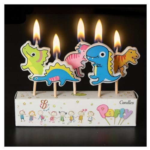 Wanna Party Dinosaur Theme Birthday Decoration-Dinosaur Theme Candles Set for Kids Birthday Celebration & Cake- Cup Cake Decoration - Image 2