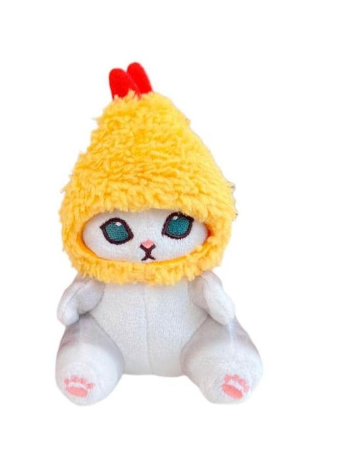 Cute Fried Shrimp Cat Plush Toy, Shark-Face Cat Plush Pillow, Kawaii Soft Plush, Cute Shark Cat, Suitable for Adult and Girls' Gift.  - Image 1