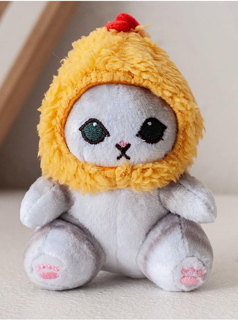 Cute Fried Shrimp Cat Plush Toy, Shark-Face Cat Plush Pillow, Kawaii Soft Plush, Cute Shark Cat, Suitable for Adult and Girls' Gift.  - Image 2