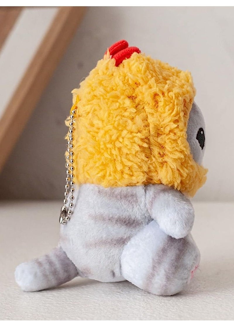 Cute Fried Shrimp Cat Plush Toy, Shark-Face Cat Plush Pillow, Kawaii Soft Plush, Cute Shark Cat, Suitable for Adult and Girls' Gift.  - Image 3
