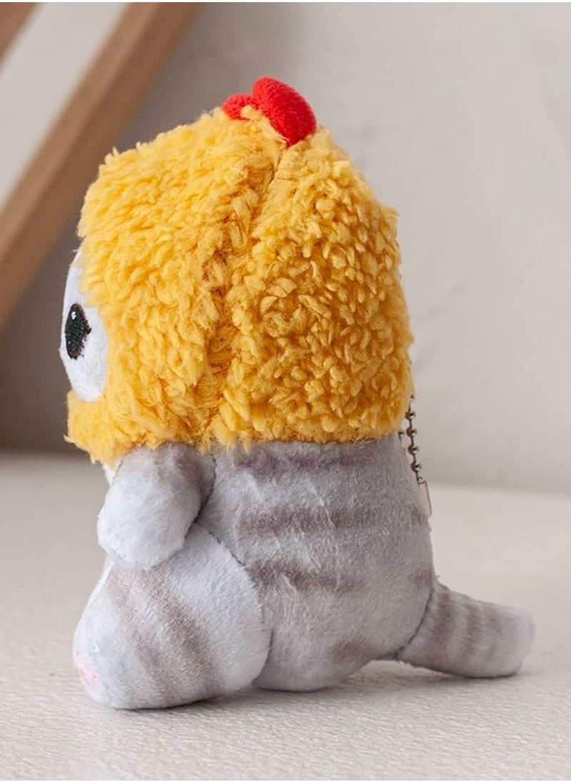 Cute Fried Shrimp Cat Plush Toy, Shark-Face Cat Plush Pillow, Kawaii Soft Plush, Cute Shark Cat, Suitable for Adult and Girls' Gift.  - Image 5