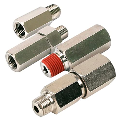 Viair 3/8" Female to 3/8" Male NPT Check Valve, Nickel plated brass (P/N 92833) - Image 1