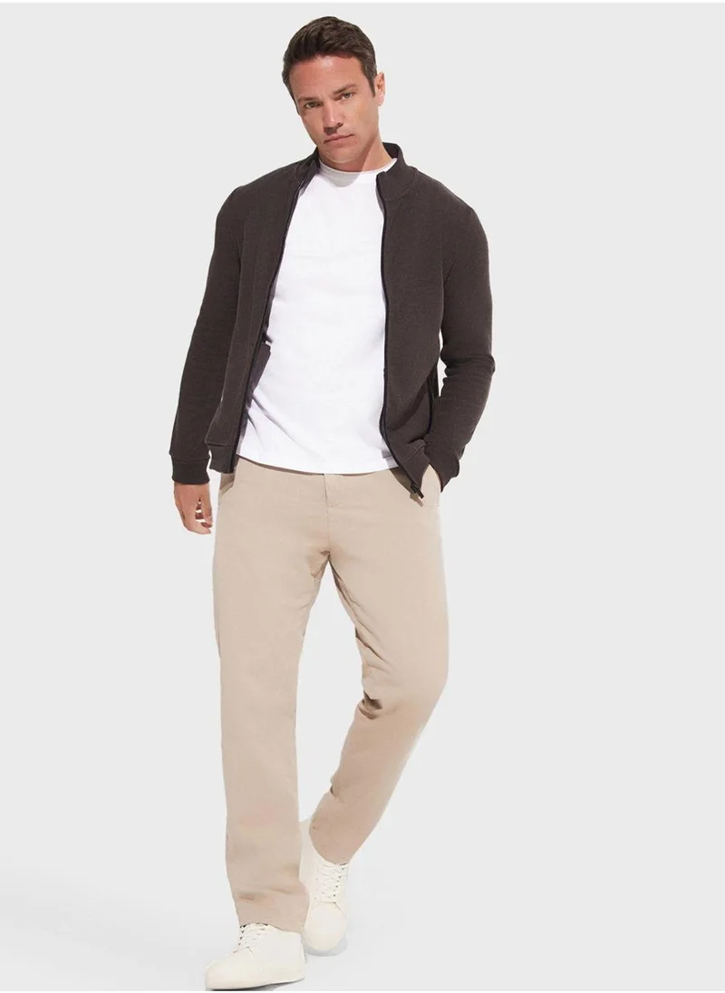 JUNE Essentail Half Zipper Sweatshirt