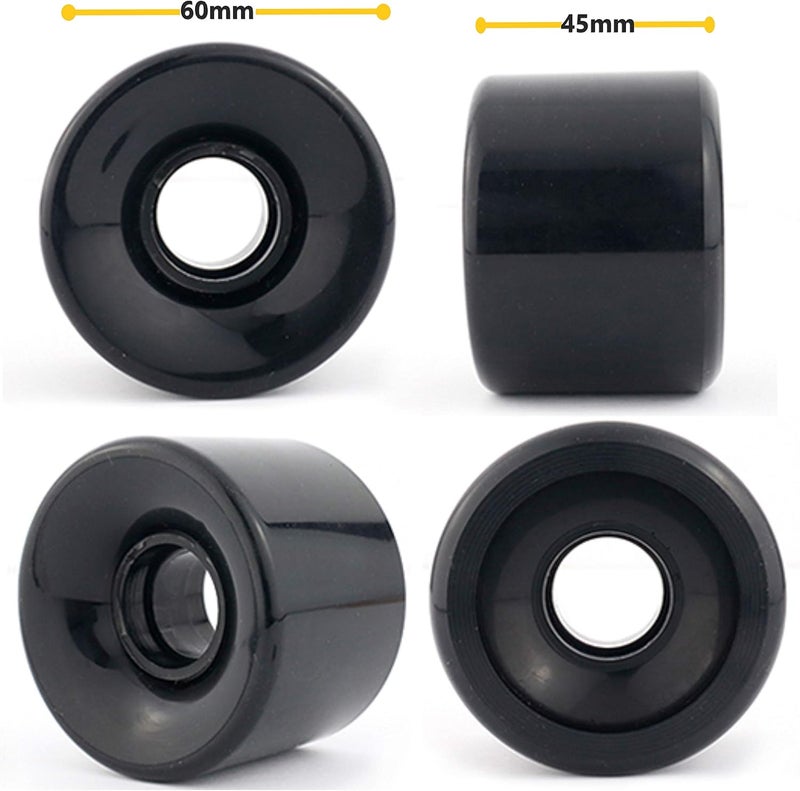 VJ Skateboard Truck and Wheel, 5.0 Skateboard Trucks 127mm Trucks w/Skateboard Cruiser Wheel 60mm, Skateboard Bearings, Skateboard Screws, Skateboard Riser Pads - Image 4