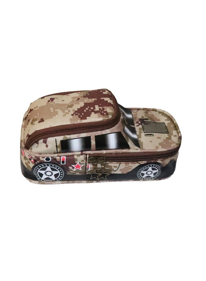 PARTEET Car Shape Multipurpose Pencil Pouch with 2 Comppartments-Big Size - Image 1