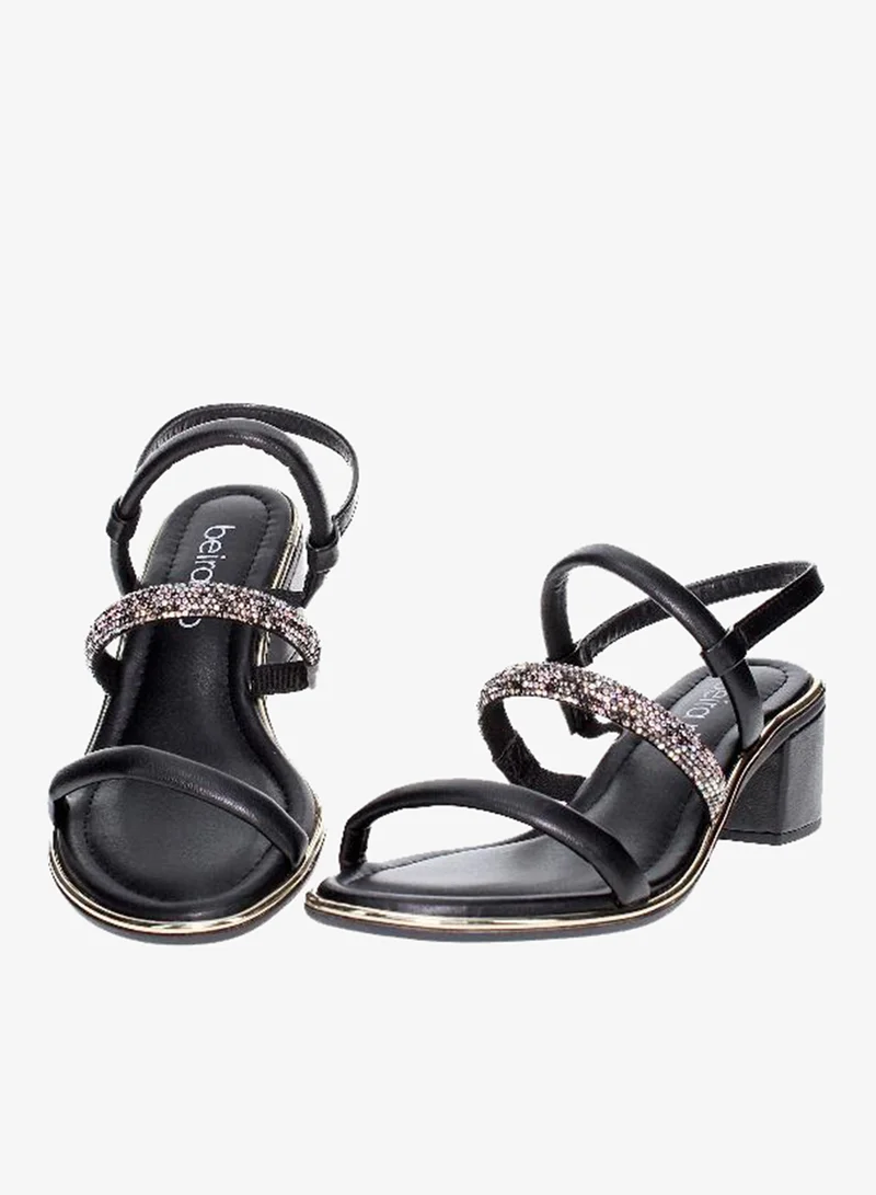 بيرا ريو صنادل بكعب متوسط للنساء - صنادل بكعب مفتوح من الخلف للبنات مع رباط للكاحل