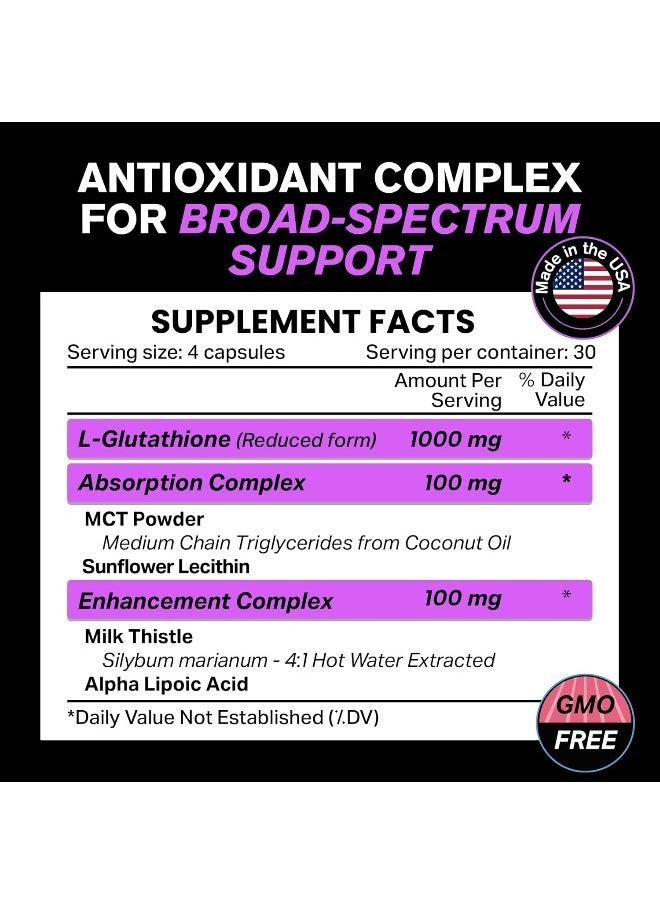 VitaRaw Glutathione Immune Support (1000mg)