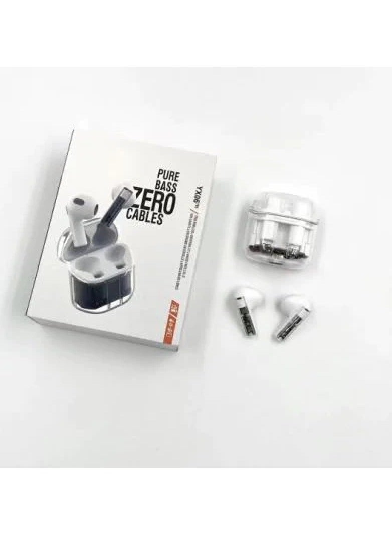 Rabos Yx06 Pure Bass Ture Wireless Bluetooth Earbuds Earphones With Transparent Design - Image 2