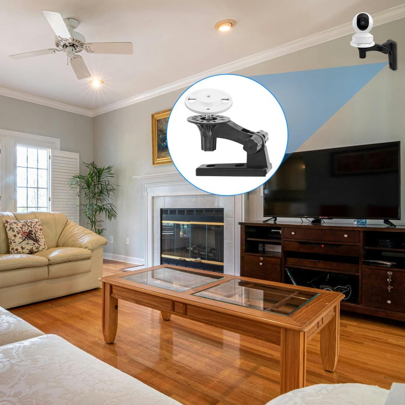 XIHIRCD 2pcs Camera Wall Mount Compatible with Mercury TPLINK, Adjustable Ceiling Camera Mount Indoor & Outdoor Security Mounting Camera Wall Bracket for Reolink E1 / E1 Pro - Image 5