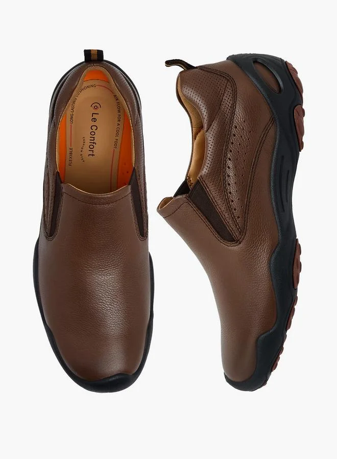 لو كونفورت Men Leather Slip-On Loafers
